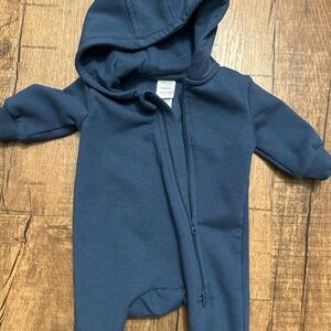 Nordstrom Navy Hooded Kids Footie